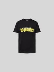 T-Shirt mit Label-Print von Dsquared2 Schwarz - 11