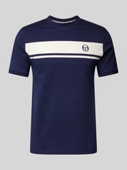 T-Shirt mit Logo-Stitching Modell 'MASTER' von SERGIO TACCHINI Blau - 29