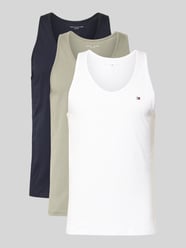 Top typu tank w kroju regular fit z czystej Bawełna w Zestaw 3 szt. od Tommy Hilfiger - 3