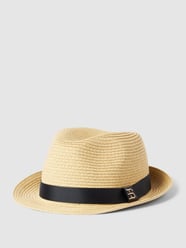 Strohhut mit Label-Detail von Esprit Beige - 6