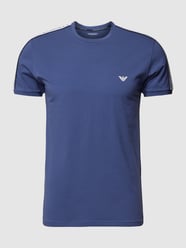 T-Shirt mit Label-Design von Emporio Armani Blau - 28