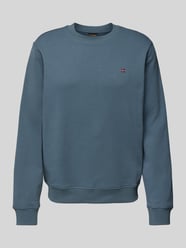 Sweatshirt met logostitching, model 'BALIS' van Napapijri - 14