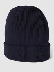 Czapka beanie z wyhaftowanym logo od Superdry Niebieski - 12