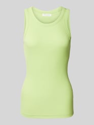 Tanktop in riblook van Christian Berg Woman Groen - 41