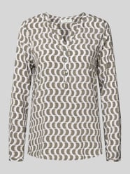 Regular fit blouse van viscose met V-hals van Christian Berg Woman - 2