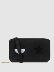 Portemonnaie mit Motiv-Stickereien  von Chiara Ferragni Grau / Schwarz - 23