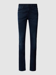 Slim Fit Jeans mit Label-Details Modell 'Delaware' von BOSS Blau - 18