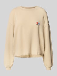 Oversized Sweatshirt mit Label-Print Modell 'ATUBAY' von American Vintage Beige - 2