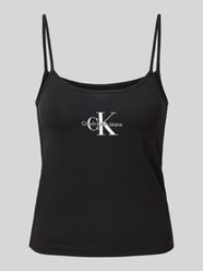 Top mit Label-Stitching und Spaghettiträgern von Calvin Klein Jeans - 4
