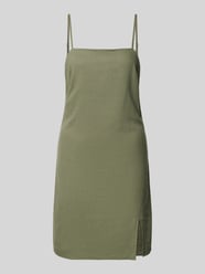 Sukienka lniana z prostokątnym dekoltem model ‘CARO’ od Only Zielony - 2