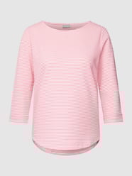 Longsleeve mit Streifenmuster Modell 'Emaja' von Fransa Pink - 46