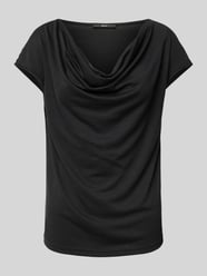T-Shirt mit Wasserfall-Ausschnitt von Zero - 35