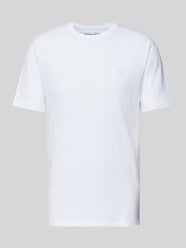 T-Shirt mit Logo-Stitching von Scotch & Soda Weiß - 13