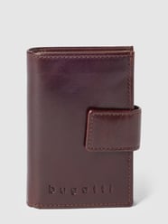 Kartenetui mit Label-Details Modell 'Secure Deluxe' von bugatti Braun - 10