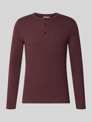 Relaxed Fit Langarmshirt aus Baumwoll-Mix Modell 'MORRIS' von Jake*s Studio Men Bordeaux - 2