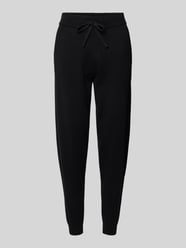 Slim fit sweatpants van viscosemix van Christian Berg Woman - 16