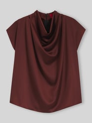 Regular Fit Kurzarmbluse mit Wasserfallkragen Modell 'Casmena-1' von HUGO - 1