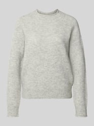 Sweter o kroju regular fit z dzianiny z mieszanki wełny z dodatkiem wełny z alpaki model ‘C_FESPERANASY’ od BOSS Orange - 44