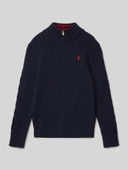 Gebreide pullover met kabelpatroon en polokraag van Polo Ralph Lauren Teens - 33