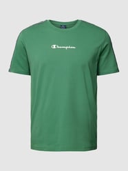 T-Shirt mit Label-Print Modell 'Tape' von CHAMPION Grün - 8