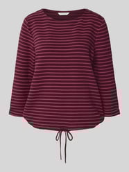 Relaxed Fit 3/4-Shirt aus Baumwoll-Mix von Tom Tailor Bordeaux - 42