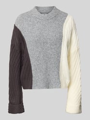 Oversized Strickpullover mit Rundhalsausschnitt Modell 'PHOENIX' von Noisy May - 4