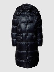 Lange donsjas in doorgestikte look van Emporio Armani Blauw / turquoise - 14