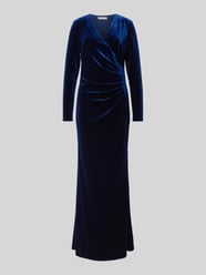 Abendkleid in Wickel-Optik von Christian Berg Cocktail Blau - 1