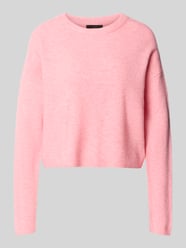 Strickpullover mit Rundhalsausschnitt Modell 'NILA' von Oui Pink - 39