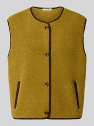 relaxed fit bodywarmer met doorlopende knoopsluiting van Christian Berg Woman - 44