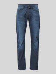 Tapered Fit Jeans im 5-Pocket-Design Modell 'Lyon' von Pierre Cardin Blau - 19