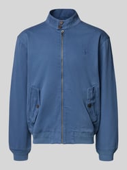 Wiatrówka ze stójką i wyhaftowanym logo od Polo Ralph Lauren - 5