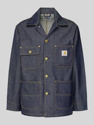 Kurtka jeansowa z naszywanymi kieszeniami Model 'ADEN' od Carhartt Work In Progress - 8