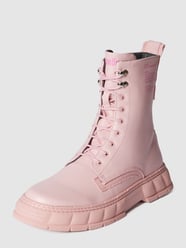 Boots mit Label-Schriftzug von Viron Rosa - 13