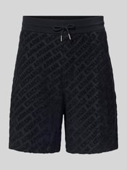 Shorts met logopatroon en elastische tailleband van Armani Exchange - 17