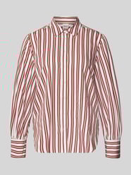 Regular fit overhemdblouse met manchetten, model 'STYLE.VIC' van Brax Bordeaux - 43