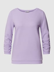 Pullover met structuurmotief van Tom Tailor Denim Paars - 22