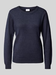 Sweter z dzianiny z okrągłym dekoltem model ‘Viril’ od VILA - 24