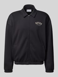 Sweatjacke mit Umlegekragen und Eingrifftaschen von REVIEW - 27