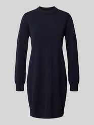 Wollkleid mit Rundhalsausschnitt Modell 'SUPERFINE LAMBSWOOL' von Gant Blau - 44