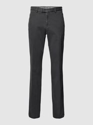 Chino in unifarbenem Design Modell 'Tarent' von Hiltl Grau - 2