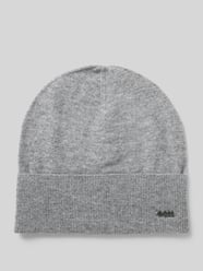 Beanie mit Label-Applikation Modell 'Lari' von BOSS Grau - 19