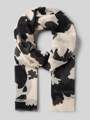 Sjaal met franjes in een all-over look van comma - 37