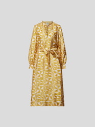 Midikleid mit Allover-Muster von BAUM & PFERDGARTEN Gelb - 31