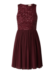 Cocktailkleid aus Tüll mit Pailletten Modell 'Kahlo' von LACE & BEADS Bordeaux - 34