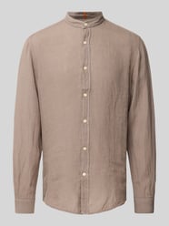 Regular Fit Leinenhemd mit Stehkragen Modell 'Race' von BOSS Orange - 22
