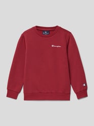 Sweatshirt met logostitchings van CHAMPION Rood - 18