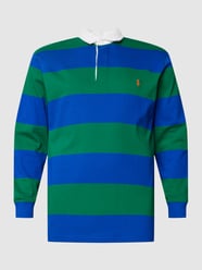 PLUS SIZE poloshirt met streepmotief van Polo Ralph Lauren Big & Tall Blauw / turquoise - 4