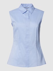 Blusenshirt mit Umlegekragen Modell 'Bashivah' von BOSS Blau - 16