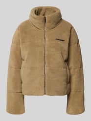 Jacke aus Teddyfell mit Steppnähten Modell 'GEORGIA' von Pegador Beige - 44